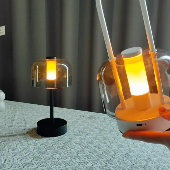 Cross-Border Bestseller Retro Outdoor Viral Camping Ambient Night Light Home Night Reading Illumination Charging Desk Lamp