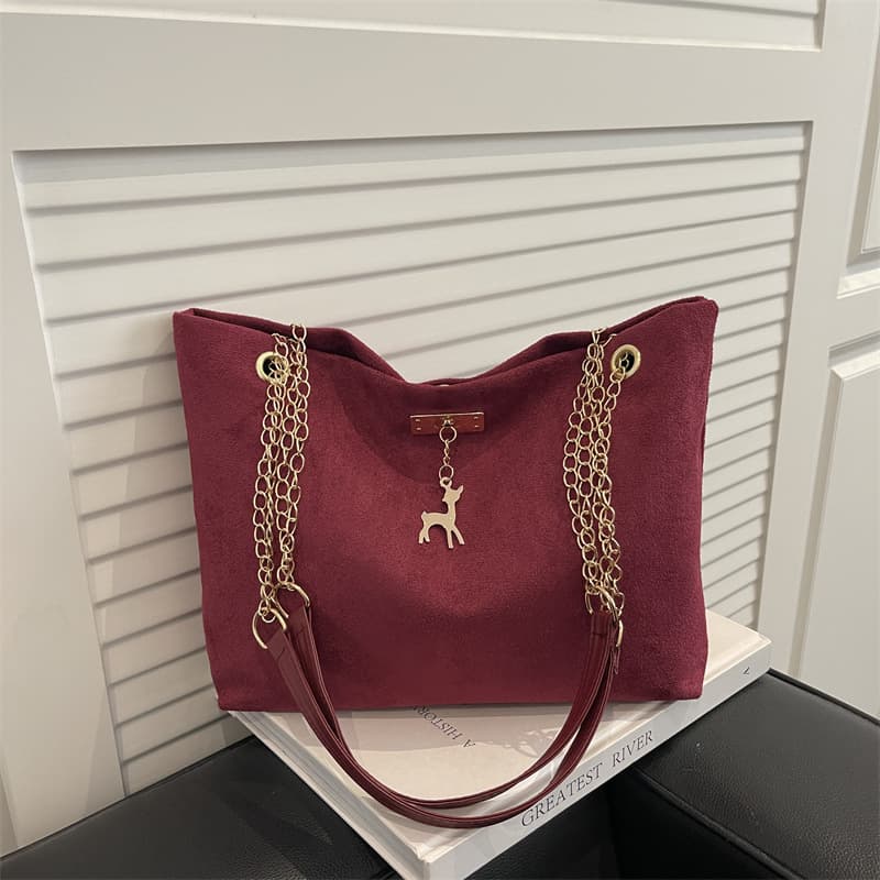 Simple design tote bag, popular in Japan and South Korea, versatile and fashionable, large capacity, daily commuting to class, shoulder tote bag for women