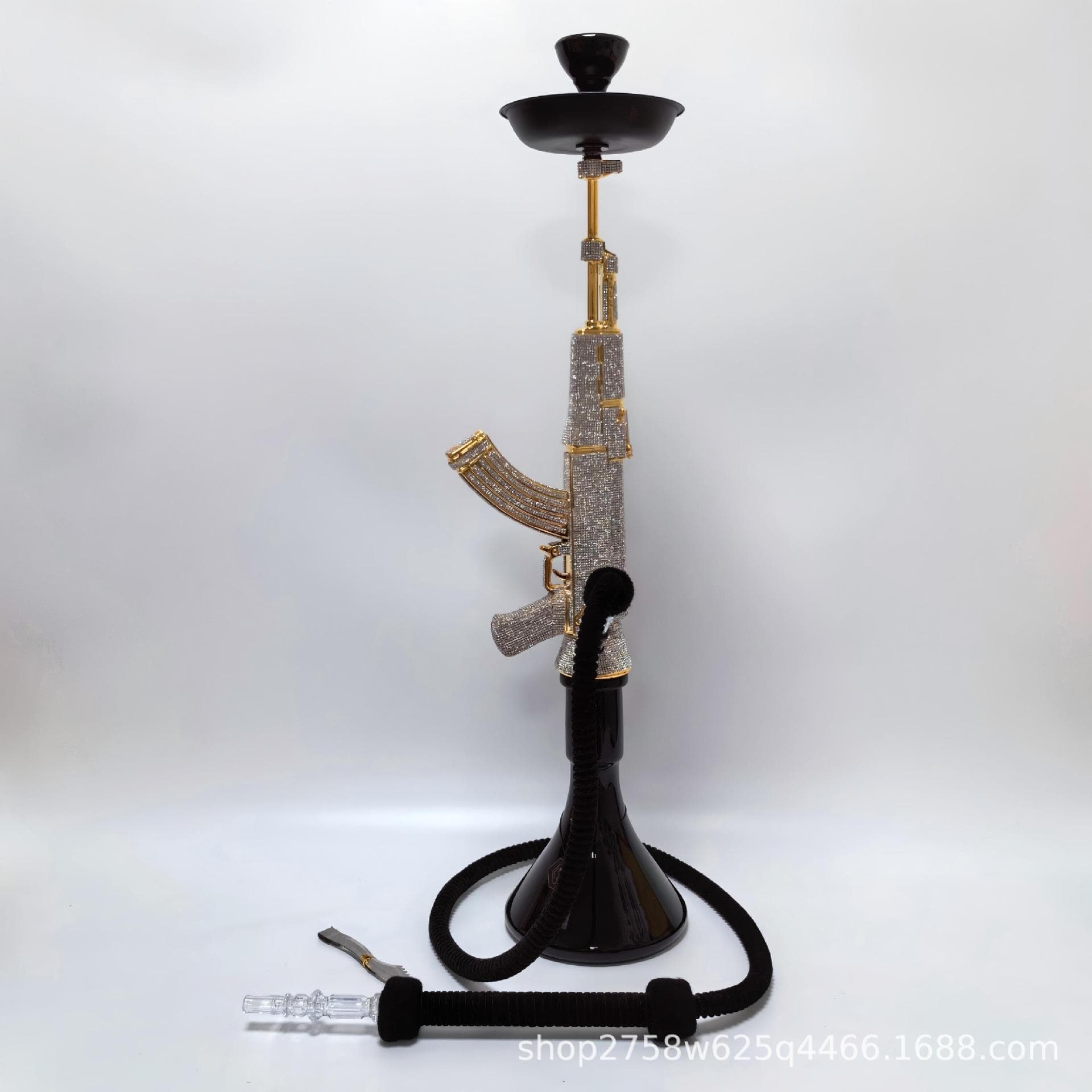 Cross-border supply manufacturer AK47 resin gun type Arabic hookah hookah shisha pipe lighter