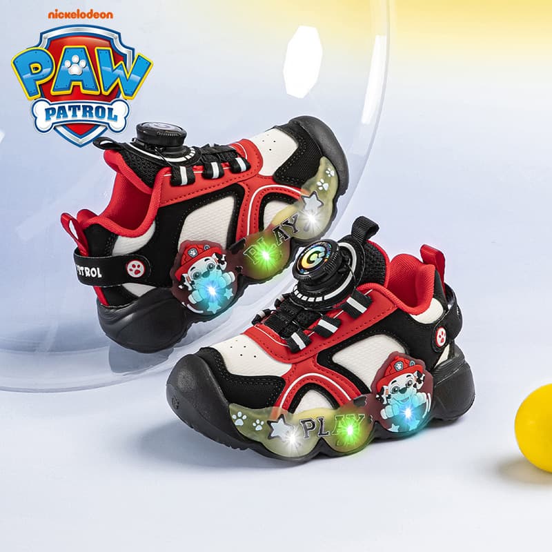 PAW Patrol Fall Sports Shoes 2025 New Boys Cartoon Cool Knob Button Running Shoes Cushioning