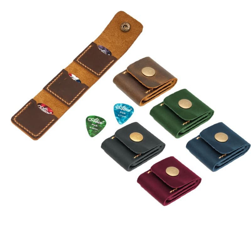 In-Stock SD Card Holder Universal SIM Card Protective Leather Case 3-Pack Camera Memory Card Pouch Guitar Pick Bag