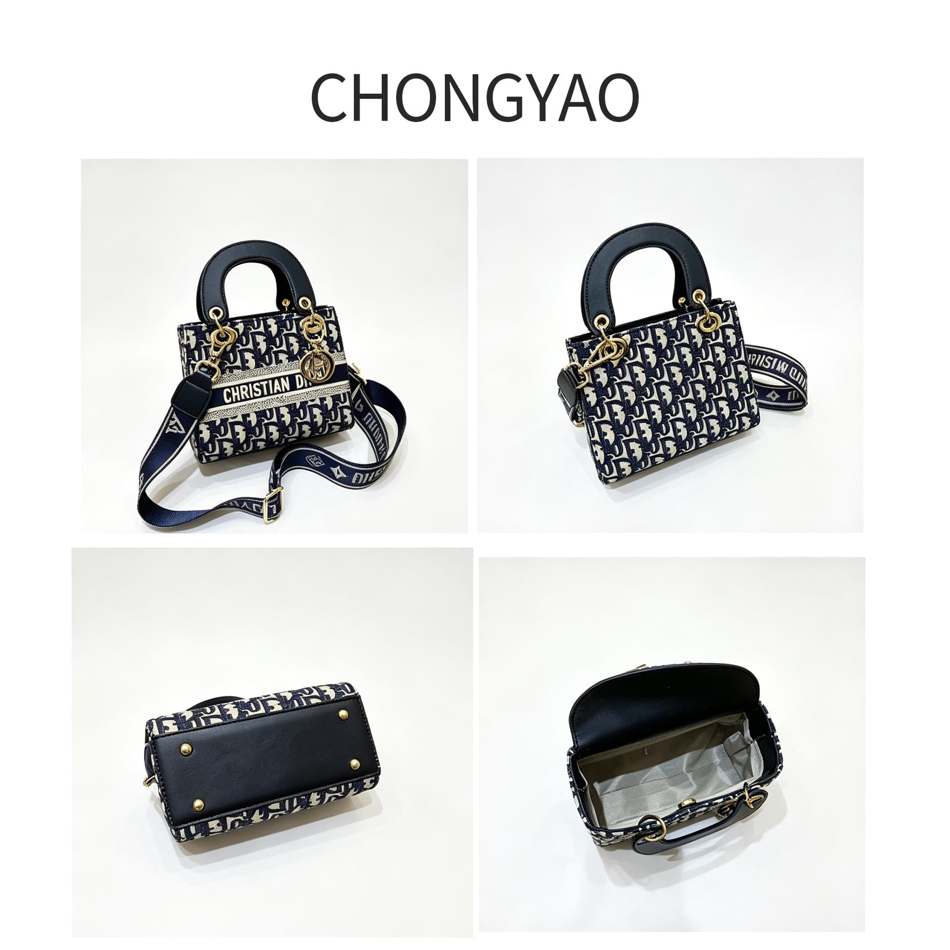 Crossbody Lady Dior Bag Women's Handbag 2026 New Style Premium Texture Light Luxury Trendy Embroidered Commuter Small Crossbody Bag