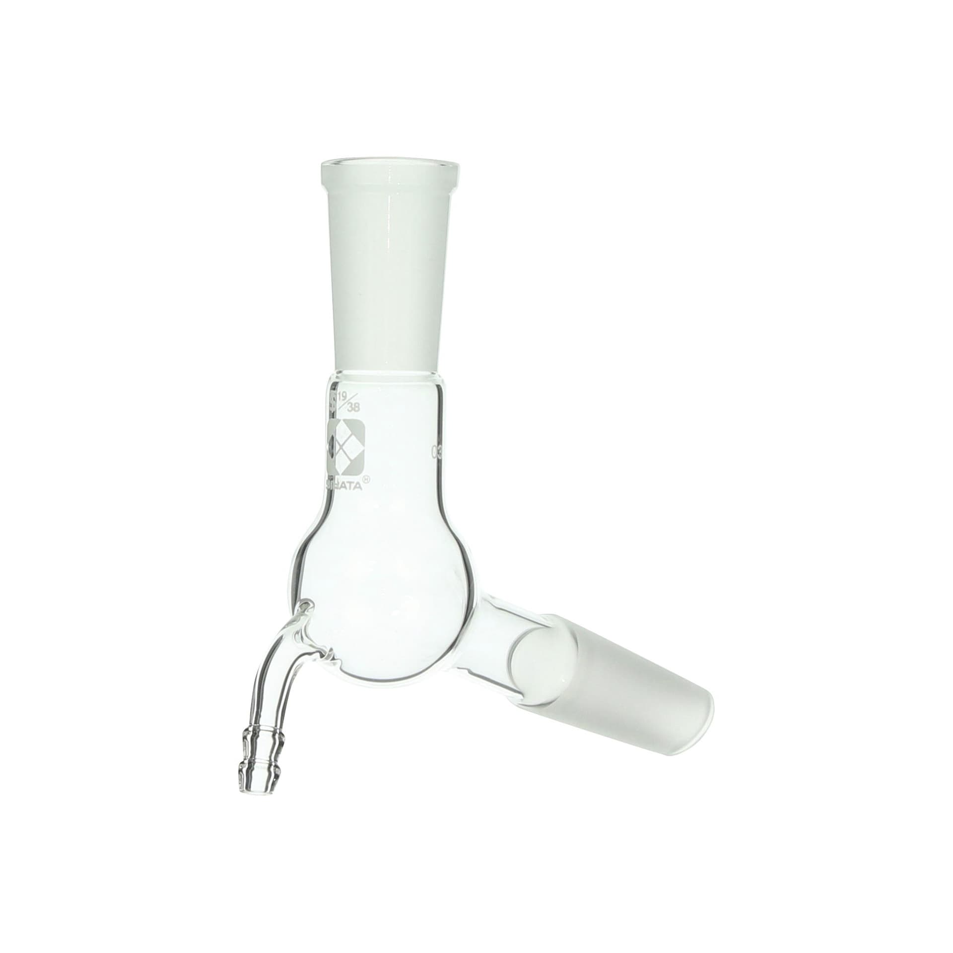 SIBATA Shibata Science 008310-19105 Pressure Reducing Connecting Tube with Bent Tube 19/38-19/38
