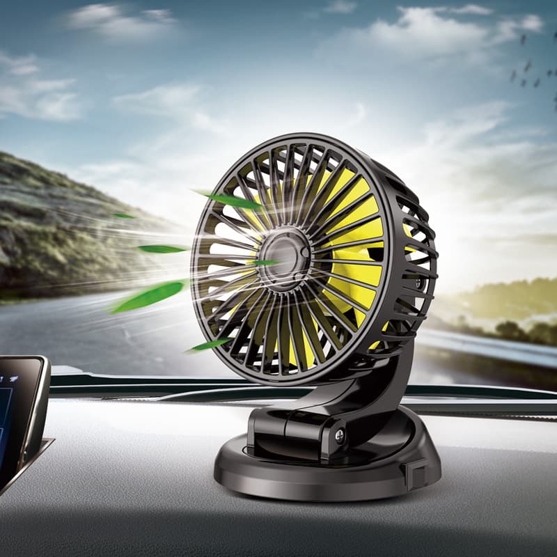 Car Fan USB Foldable Rotating Single-Head Fan Creative 12V 24V Truck Electric Fan Accessories