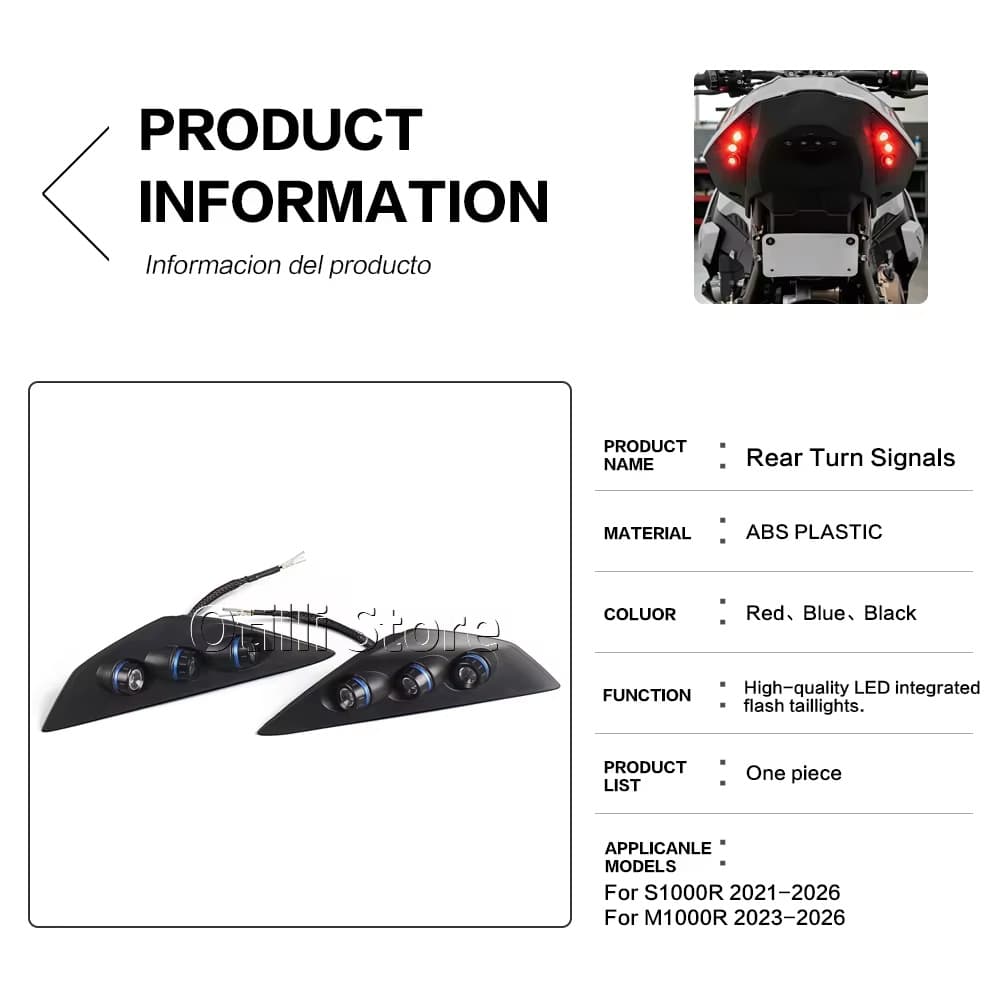 For BMW S1000R/M1000R 21-26 LED Turn Signal Motorcycle Modification Accessories Cross-Border