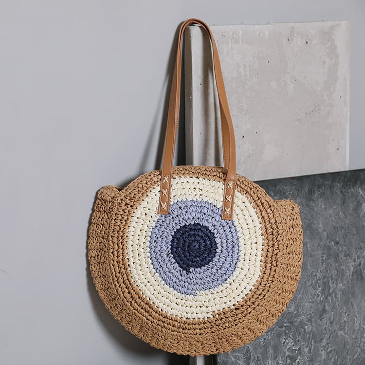 Drop shipping factory wholesale tote bag large capacity bag straw bag woven bag women's bag beach bag vacation bag