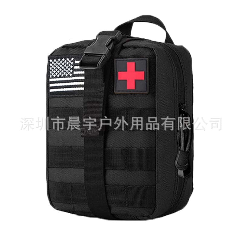Tactical Medical Bag Outdoor Hiking Accessory Bag Mountaineering Camping Molle Accessory Bag Outdoor Camouflage Military Fan Bag