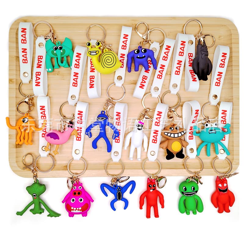 Cross-border Cartoon Banban Garden Keychain Garten of Banban Plush Game Accessory Keyring