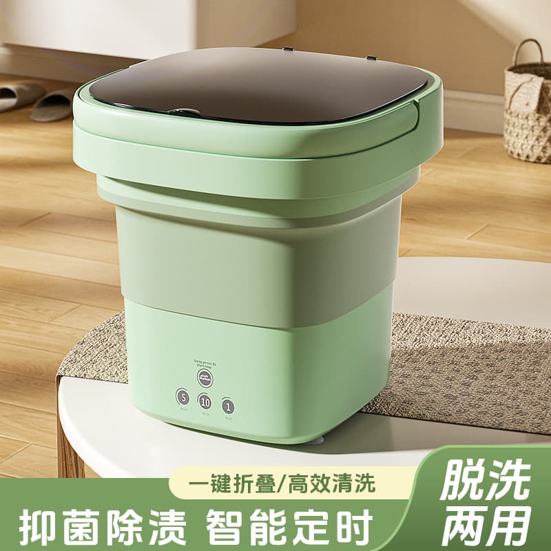 Factory direct wholesale of fully automatic washing and spinning machine, small portable foldable washer for underwear