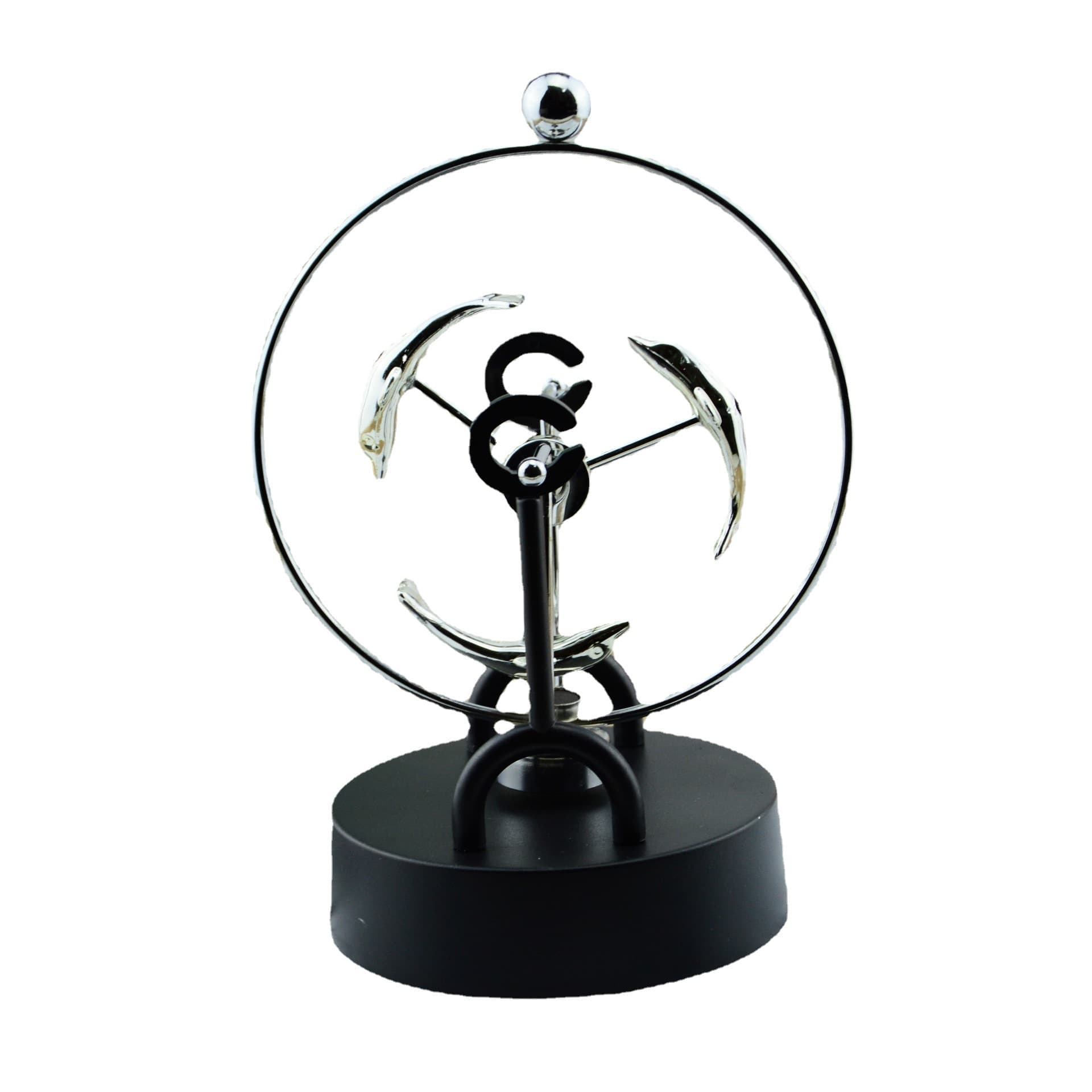 C Series Metal Round Perpetual Motion Machine Creative Magnetic Swinger Chaos Pendulum Room Decor Ornament