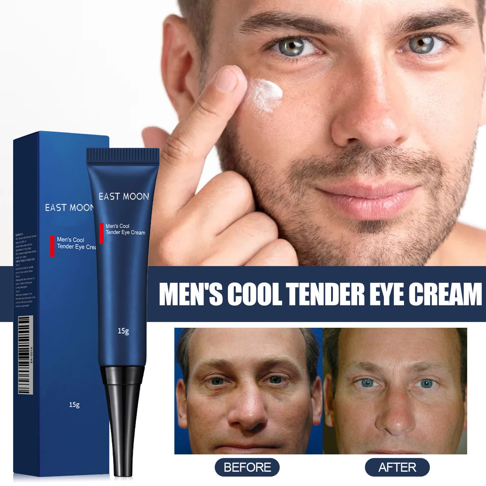 East Moon Men's Retinol Eye Cream Gentle and nourishing eye skin, hydrating and firming eye cream