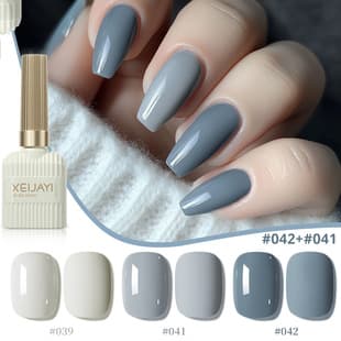 2025 New Cement Gray Blue Nail Gel, Long-Lasting Whitening, Popular Color for Nail Salons