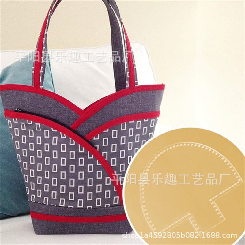 Handbag Sewing Template Patchwork Template Tote Bag Blue Ruler Template Sewing