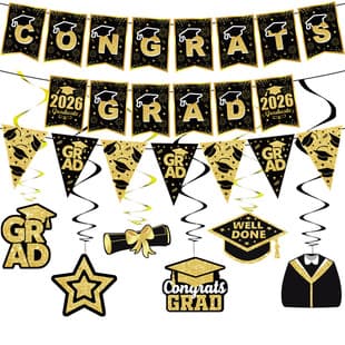 2026 Graduation Season Banner Congrats Grad Graduation Ceremony Photo Background Decoration Cross-border