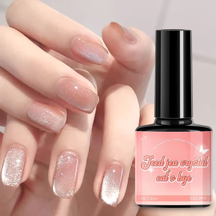 Charzieg Crystal Stone Cat's Eye Nail Art Gel Popular 2023 Versatile Nail Polish Glue for Professional Use in Nail Salons