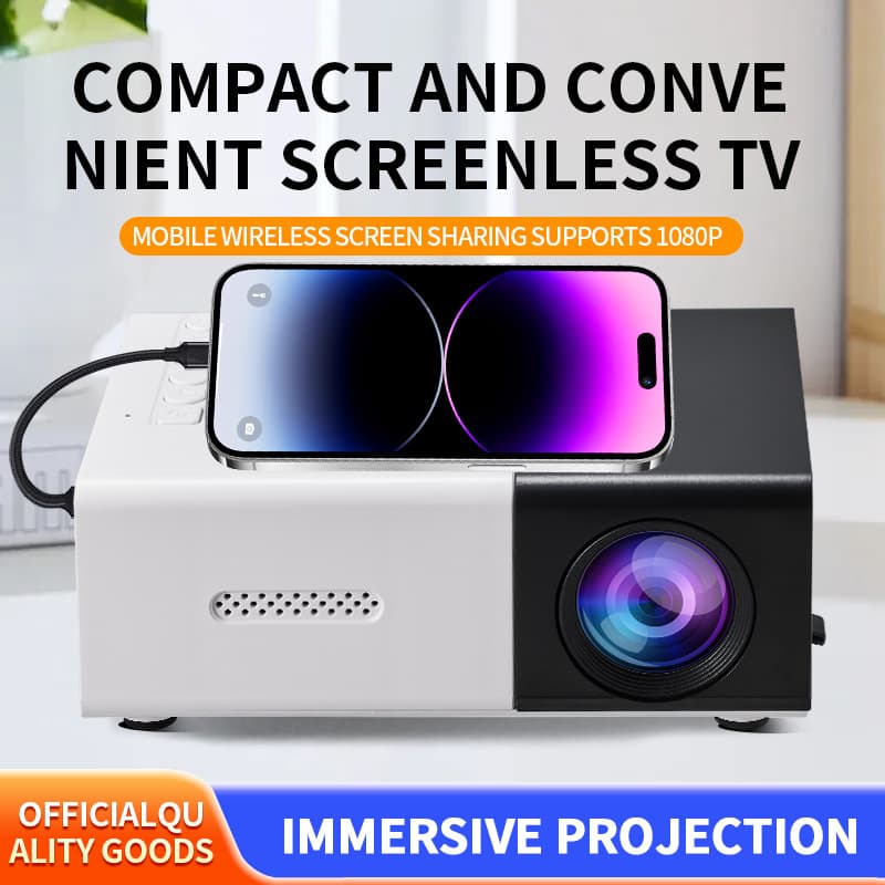 YG300 Cross-border Projector for Children, Entertainment Home Use, Mini Portable Mini Projector, Supports 1080P