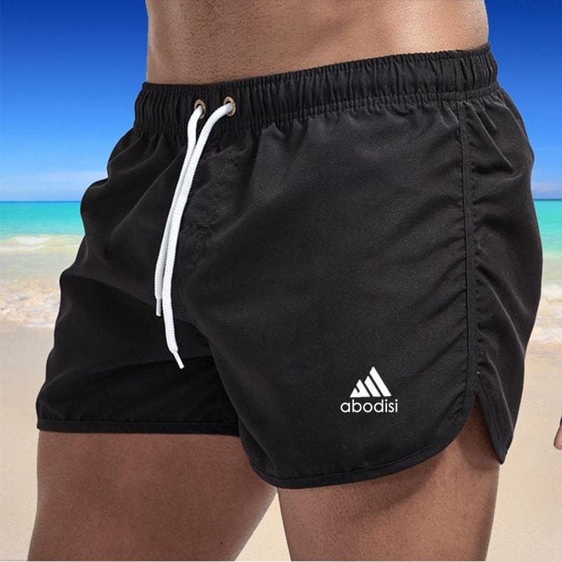 2025 Wish Export Summer New Men's Fashion Beach Shorts, Polyester Quick-Dry Multi-Color Sports 4/4 Length Shorts