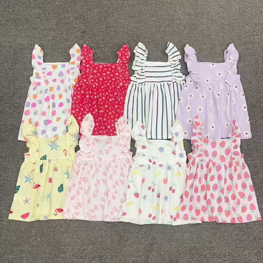 Yampi original single girls dress baby summer skirt foreign trade children's clothing baby dress summer