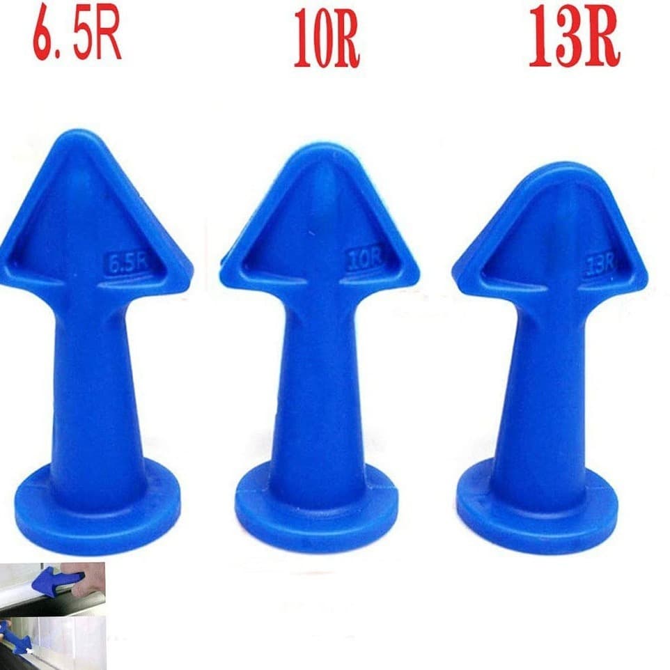 Caulk Finishing Tool Kit - Angle Scraper, Caulk Remover, Putty Knife Pro