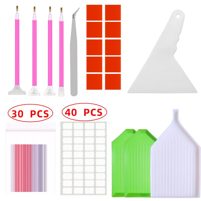 New Diamond Painting Tool Kit Storage Box, Diamond Dot Pen DIY Craft Material Tool Organizer Bag