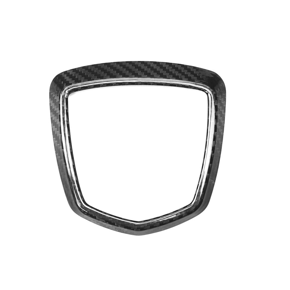 Fit for Fiat 500 ABARTH Real Carbon Fiber Rear Badge Frame Car Exterior Modification Decorative Sticker