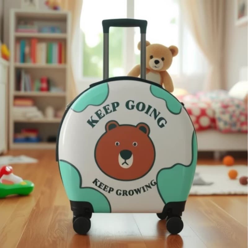 Custom 2025 New Children's Trolley Luggage Kids Boys Girls Cartoon Travel Suitcase 18 inch Multi-directional Wheel Carry-on