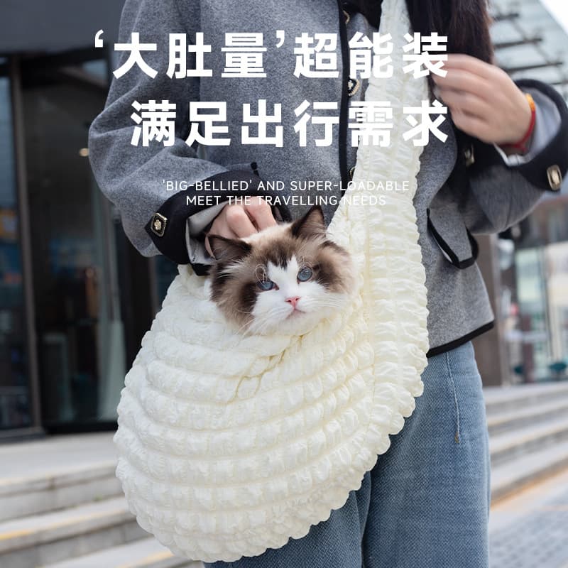 Cat Carrier Pet Bag Cat Outdoor Backpack Shoulder Bag Portable for All Seasons