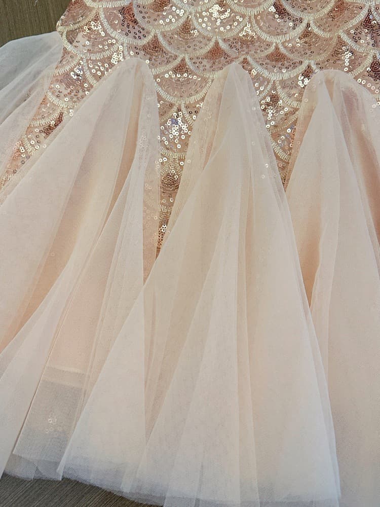 Girls' Dress 2026 Summer New Style Children's Fashionable Princess Dress Baby Trendy Mesh Flutter Sleeve Vest Dress