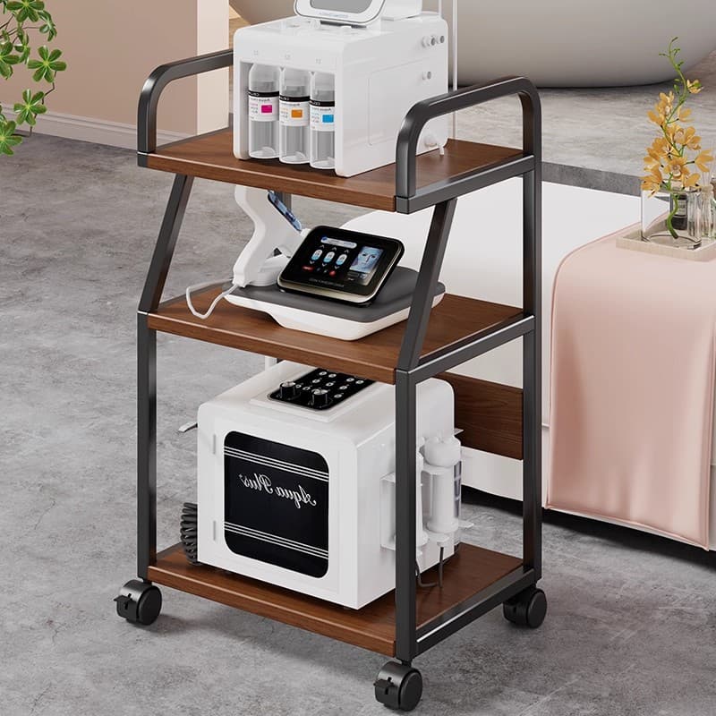 Beauty Instrument Trolley, Spectrometer Trolley, Multi-Functional Small Cart Storage Rack, Movable Beauty Professional Tool Cart