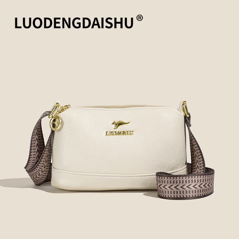Premium Texture Handbag for Women 2024 New Bags Minimalist Elegant Light Luxury Soft Leather Wide Shoulder Strap Single Shoulder Underarm Small Square Bag
