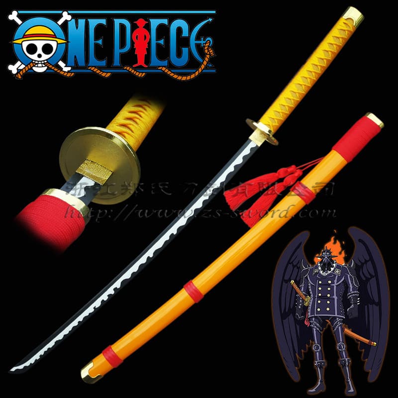 One Piece Anime Peripheral Weapon Flame Disaster Jin's Famous Metal Sword Unsharpened