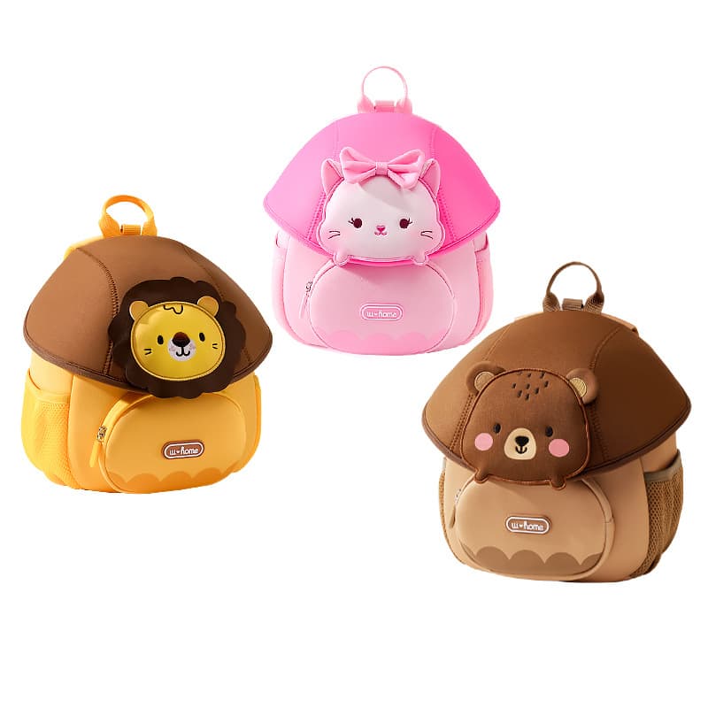 Cute Mini Backpack for Kindergarten Kids Ages 4-6, Cartoon Lightweight School Bag for Boys and Girls
