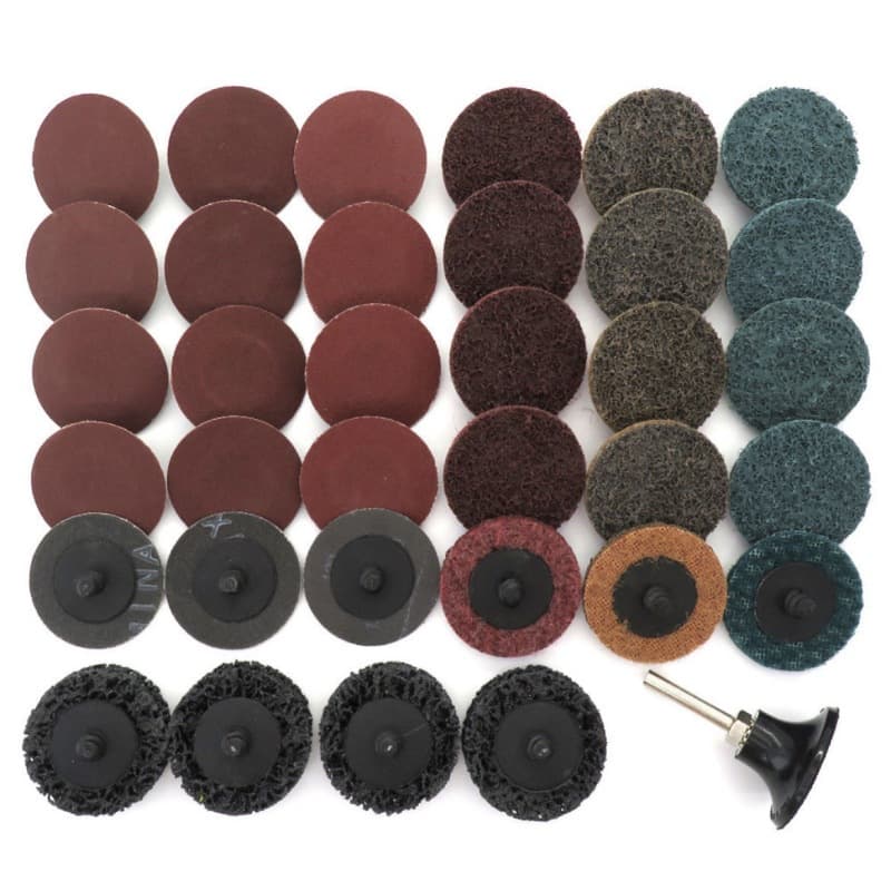 Foreign trade 2-inch 3-inch nylon torque sand disc sand disc polishing disc non-woven turn-lock round sandpaper disc