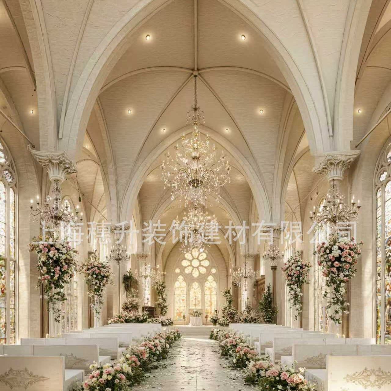 GRG Gypsum Dome Wedding Chapel Custom Made to Order