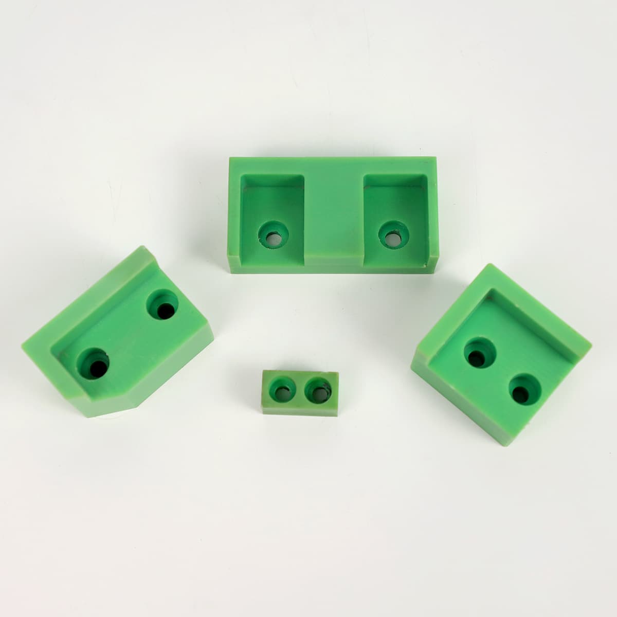 Wear-resistant Green Nylon Slider Engineering Machinery Parts Oil-impregnated Plastic Pad Block Nylon Positioning Slider Pad