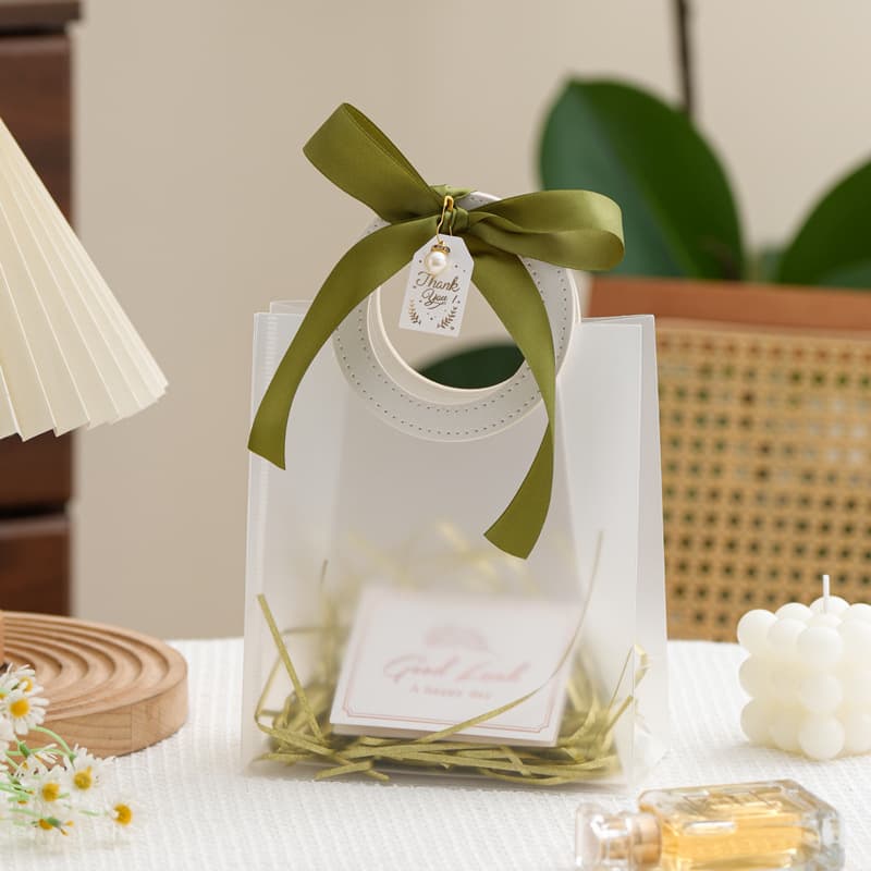 Gift Bag Handbag Premium Feeling Party Favor Bag Birthday Wedding Thanksgiving Gift Packaging Bag Small Transparent