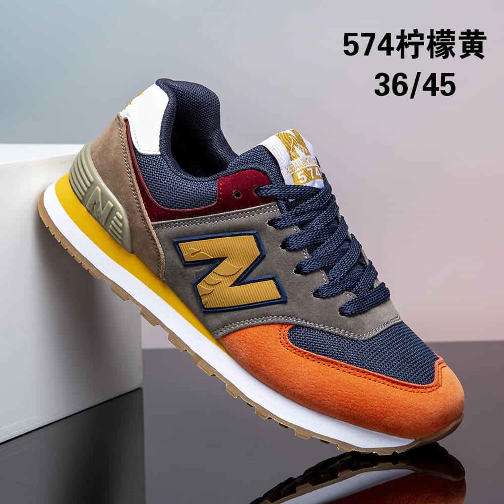 【Source Factory】NB Running Shoes Men's Casual Shoes NB Sports Shoes N-Letter Shoes NB574