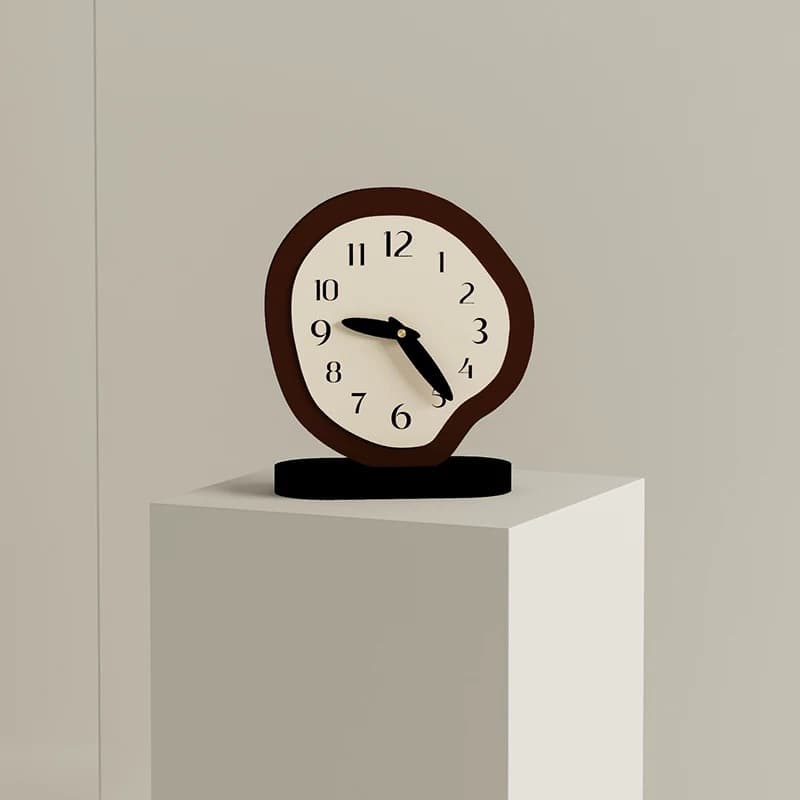 Living room table table clock creative simple desktop clock ornaments high-value art bedroom silent bedside clock