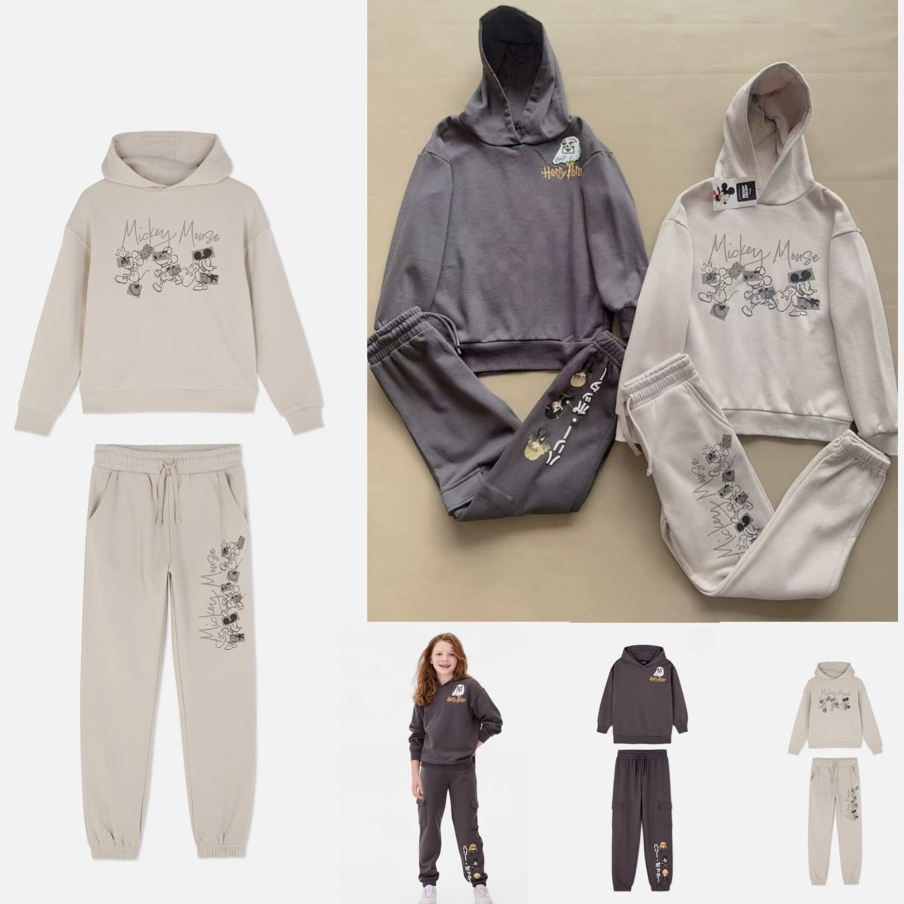 primark hoodie and pants set Foreign trade original girl's hoodie and pants set