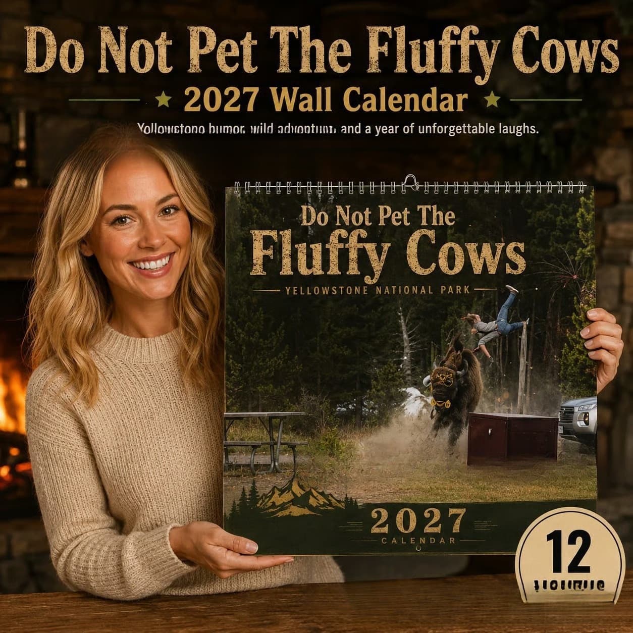 Yellowstone National Park 2027 Wall Calendar