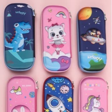 3D-EVA Pencil Case Fabric Cheap Pen Bag Student Learning Children Stationery Bag Student Prize Creative Pencil Box
