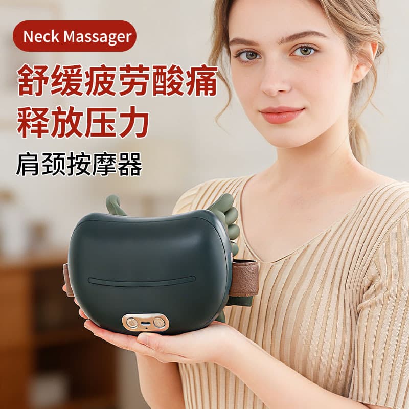 Cross-Border Cervical Massager Shoulder and Neck Massager Back and Neck Shoulder Kneading Trapezius Muscle Neck Shawl Relief Device