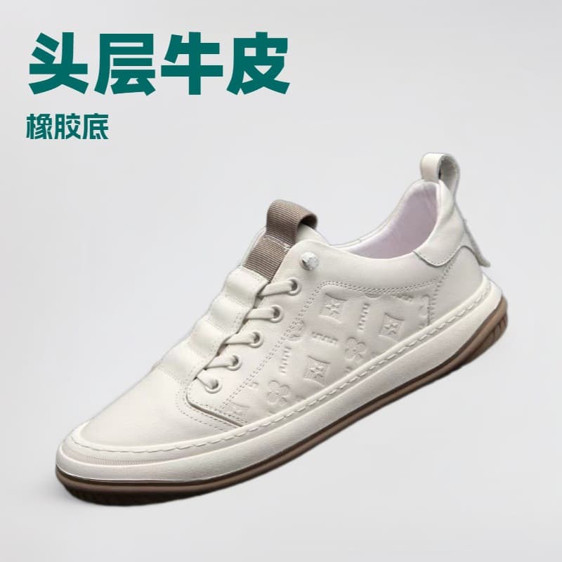 Top Layer Cowhide Pointed Toe Clown Shoes European Style Genuine Leather Mango Shoes Popular Men's Comfortable Versatile Fashion Shoes