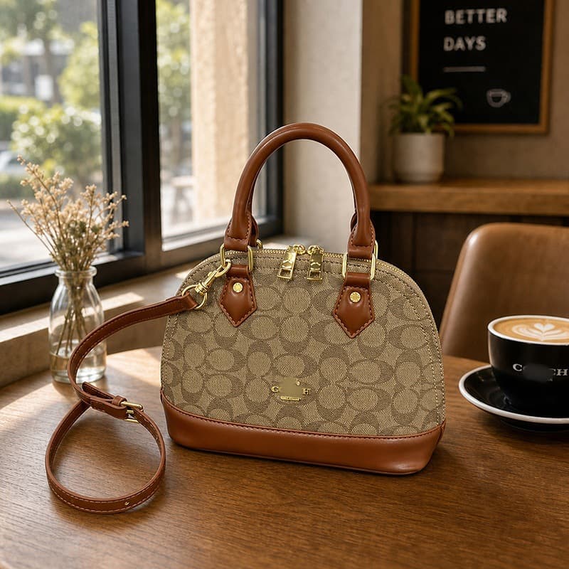 Retro French niche shell bag 2026 new cross-border women's bag Hong Kong style high-end portable shoulder bag Korean style women's bag