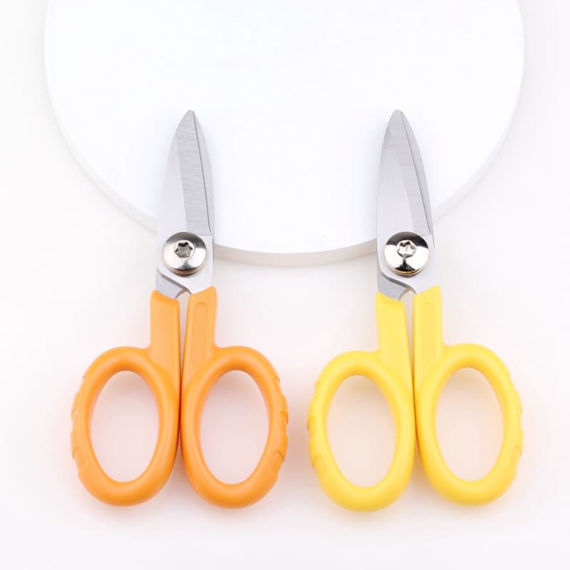 Hurong HRTX wire electrician scissors fiber optic Kevlar scissors wire trough jumper pigtail sawtooth scissors KS1