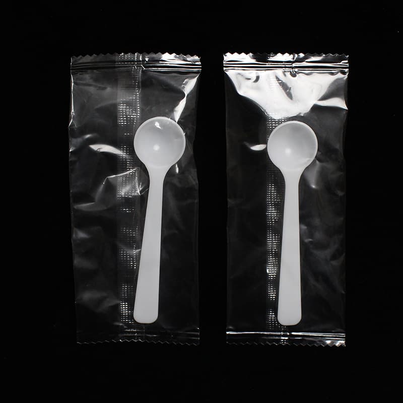 1-gram plastic spoon, 1-gram measuring spoon, individually packaged small spoon, OPP machine salt spoon, powder/liquid measuring spoon