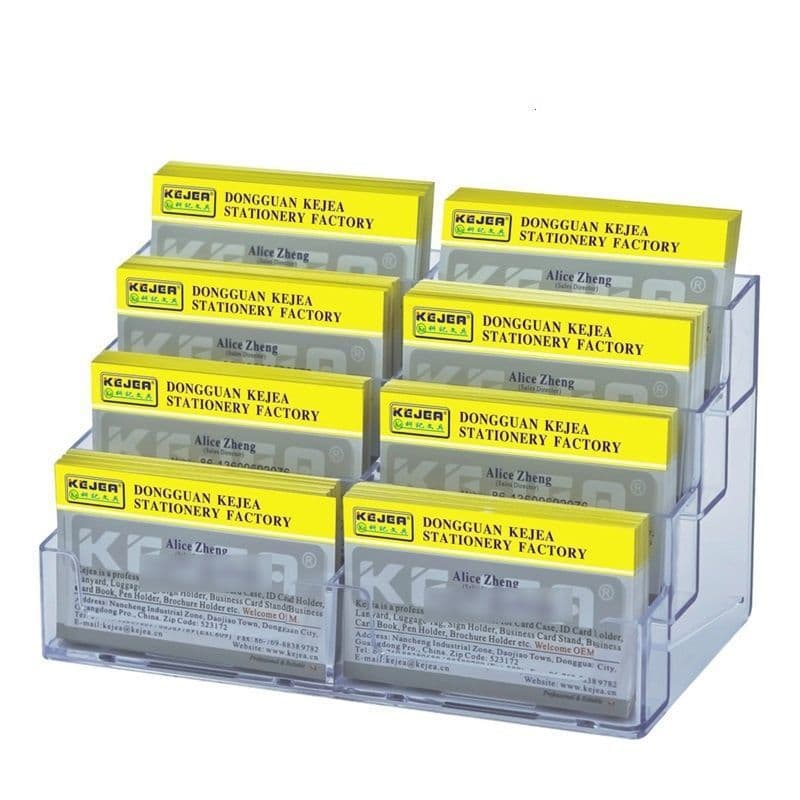 Transparent business card holder, office supplies, desktop card organizer, acrylic business card box, reception desk business card box, reception desk desktop