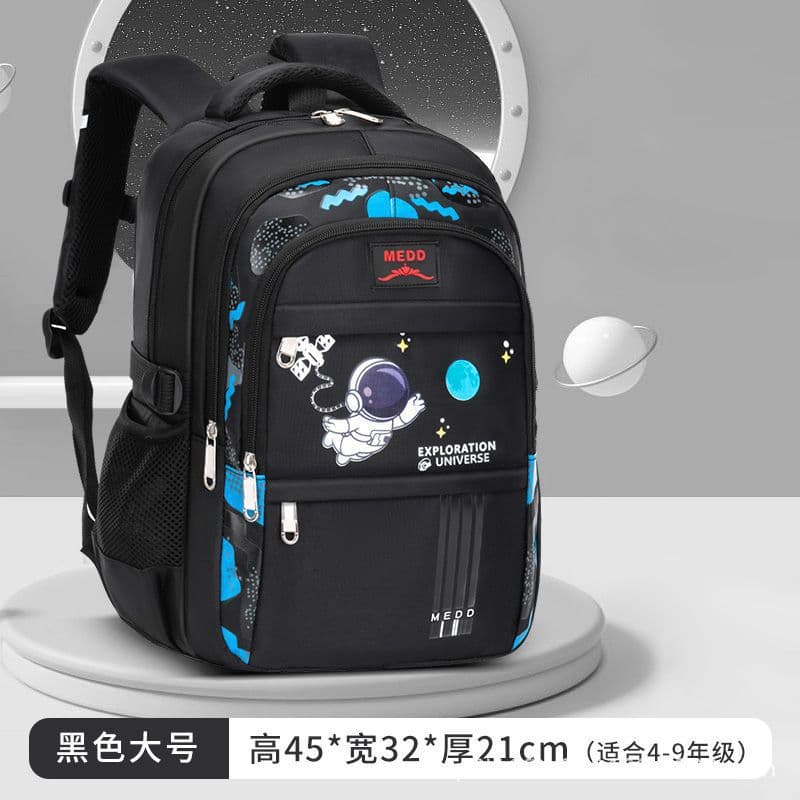Double Shoulder Backpack for Grades 3-6 and Middle School, Large Capacity, Lightweight, Spine-Protecting Primary School Student Backpack, Breathable Straps, Storage