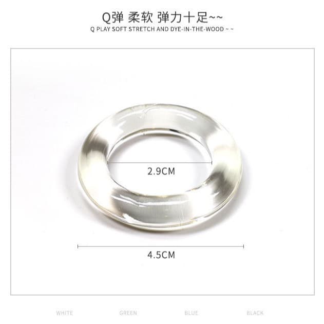 Men's Transparent Delay Ejaculation Ring, High Elasticity Soft Silicone Shaping Ring, Versatile Underwear Accessory, Sexy Trendy Style