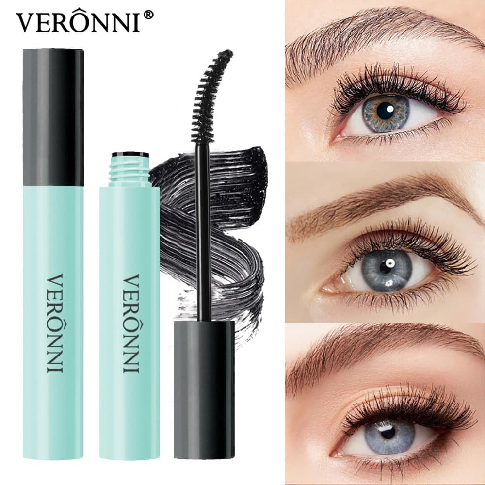 VERONNI Volumizing Curling Lengthening Mascara Primer Waterproof Non-Smudging Lash Setting Gel 4D Mascara